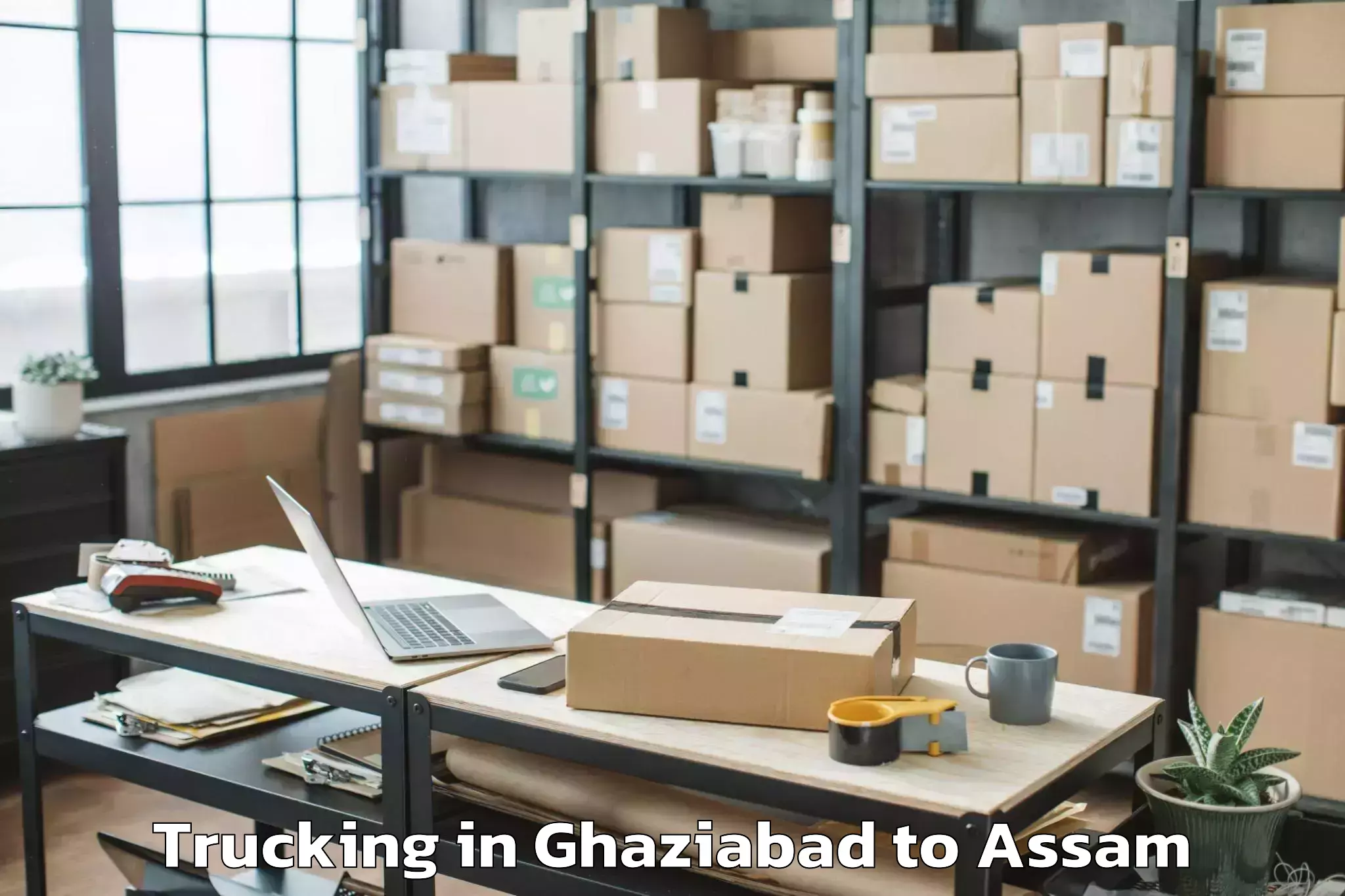 Easy Ghaziabad to Bogribari Trucking Booking